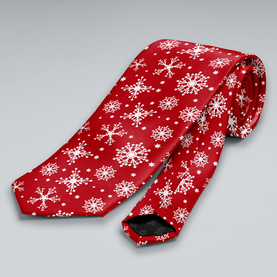 Corbata Copos Navideños