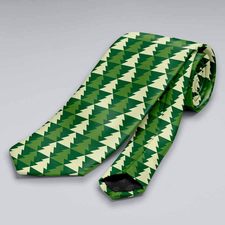 Corbata Pinos Navideños