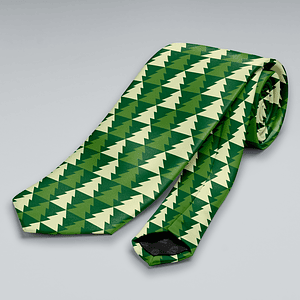 Corbata Pinos Navideños