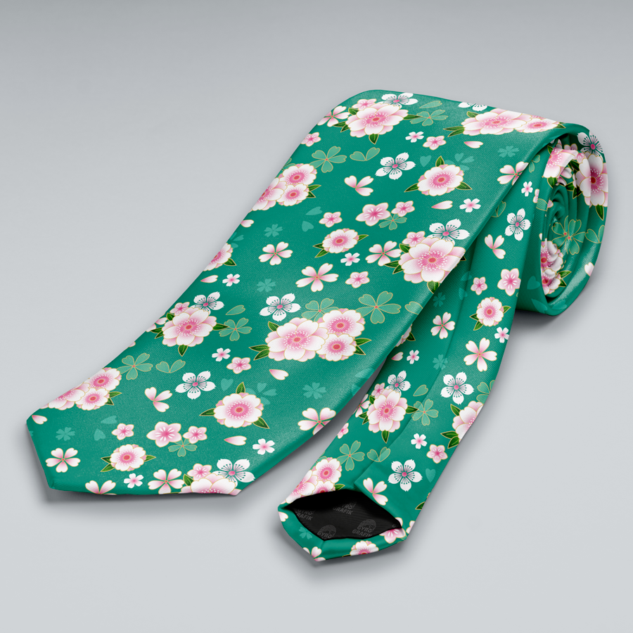 Corbata Cerezo Celeste