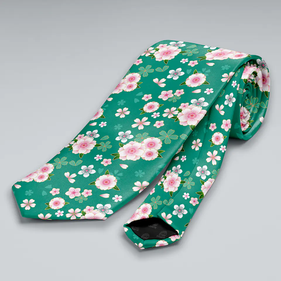 Corbata Cerezo Celeste 1