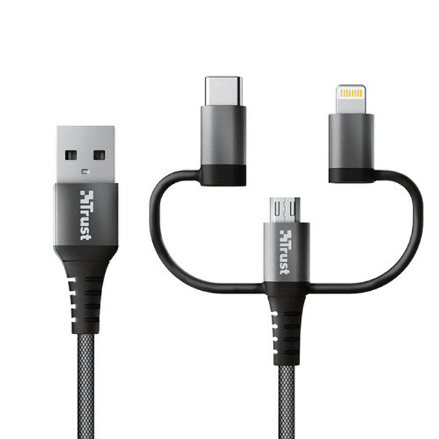 Cable KEYLA STRONG 3-IN-1 USB 1M