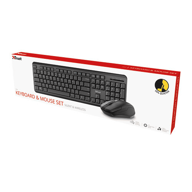 Pack ODY Inalámbrico y silencioso de KEYBOARD & MOUSE Teletrabajo