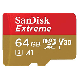 Memoria Micro SD Sandisk EXTREME Clase 10 64GB 160/60MB