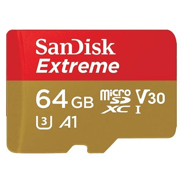 Memoria Micro SD Sandisk EXTREME Clase 10 64GB 160/60MB