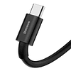 Cable de datos de Carga Rápida USB a Tipo C 66W 2m Negro