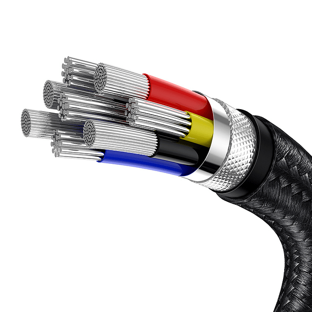 Cable de datos de Carga Rápida Tipo C a Tipo C  100W 2m Negro