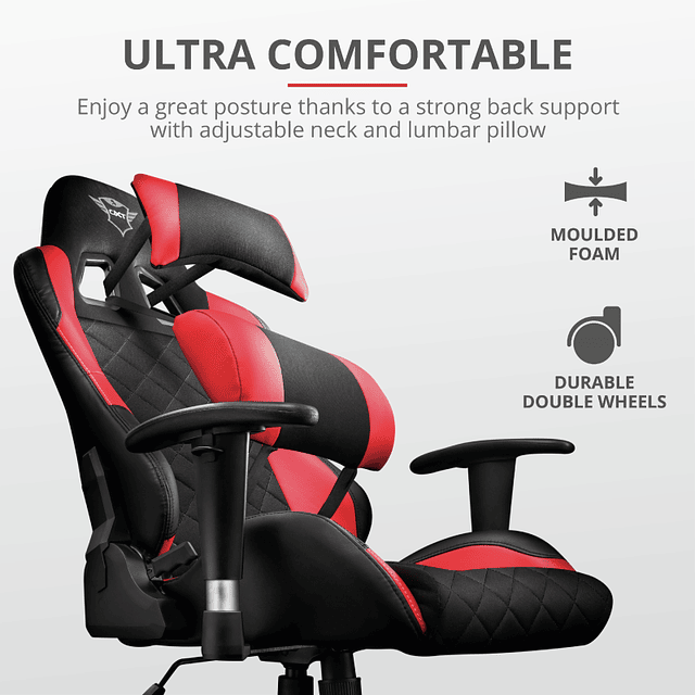 Silla gaming GXT707R RESTO color rojo