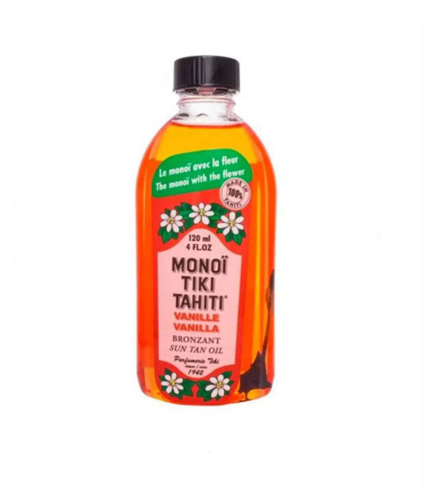 MONOI TIKI TAHITI VANILLA BRONCEADOR 120ML 1