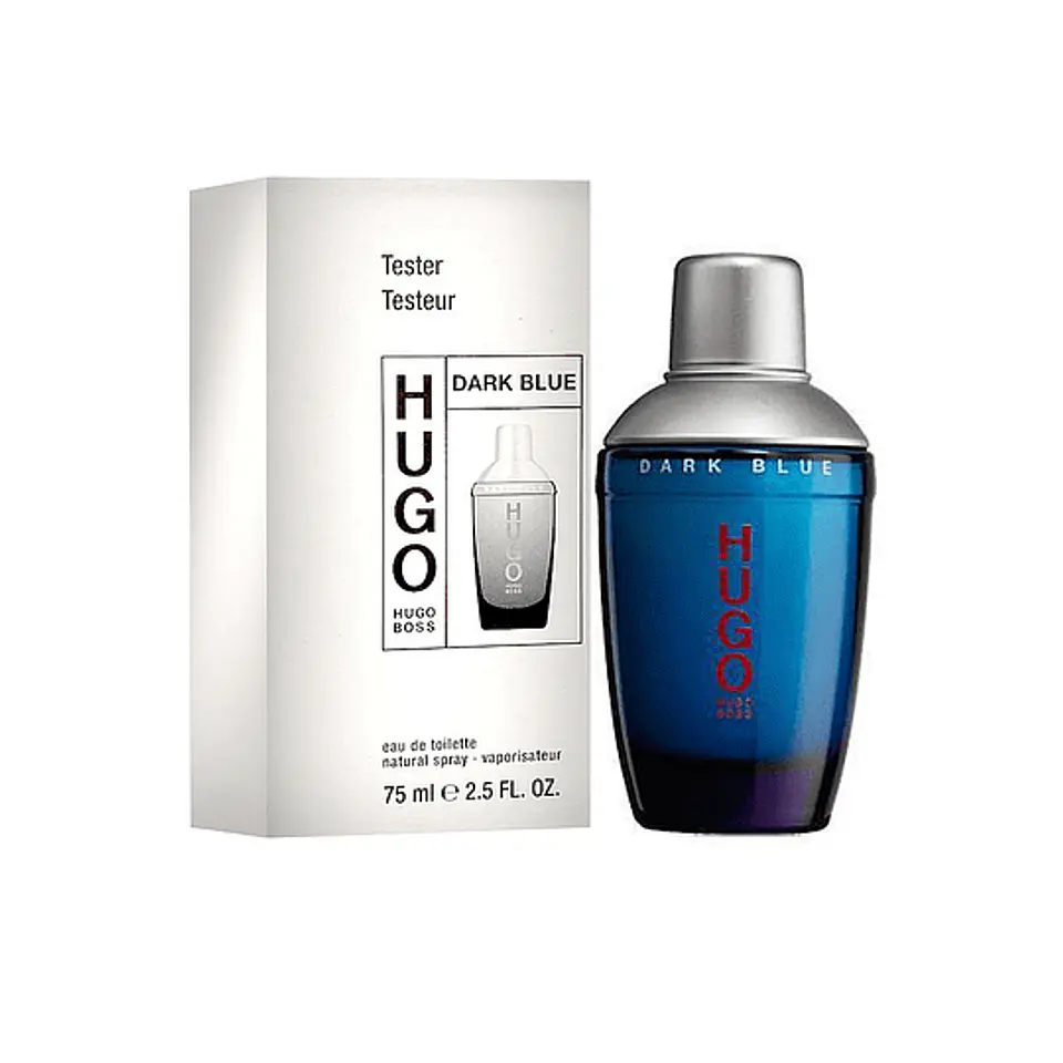 HUGO DARK BLUE 75ML EDT / TESTER 1
