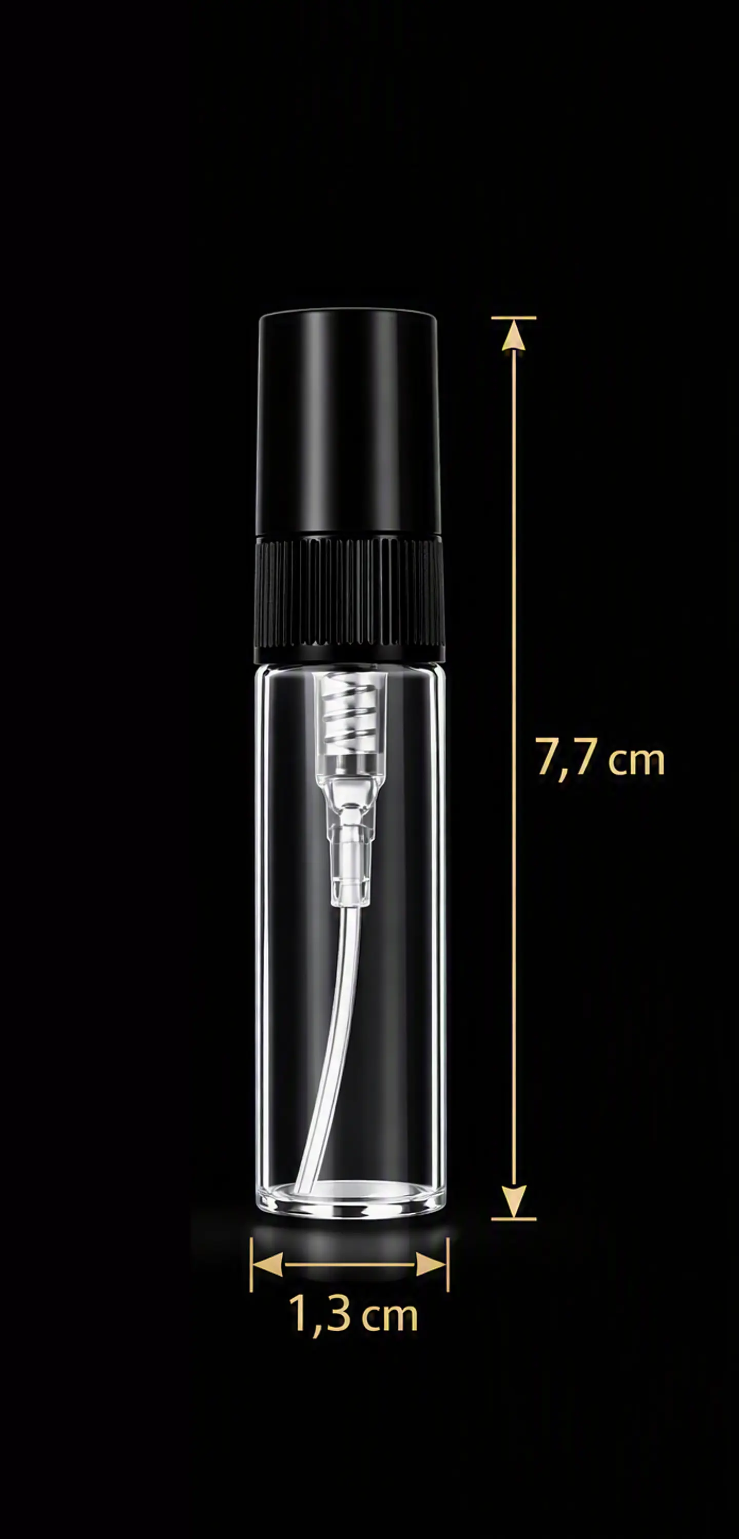 MINI FRASCO CON ATOMIZADOR 5ML VIDRIO / PACK 5UN 3