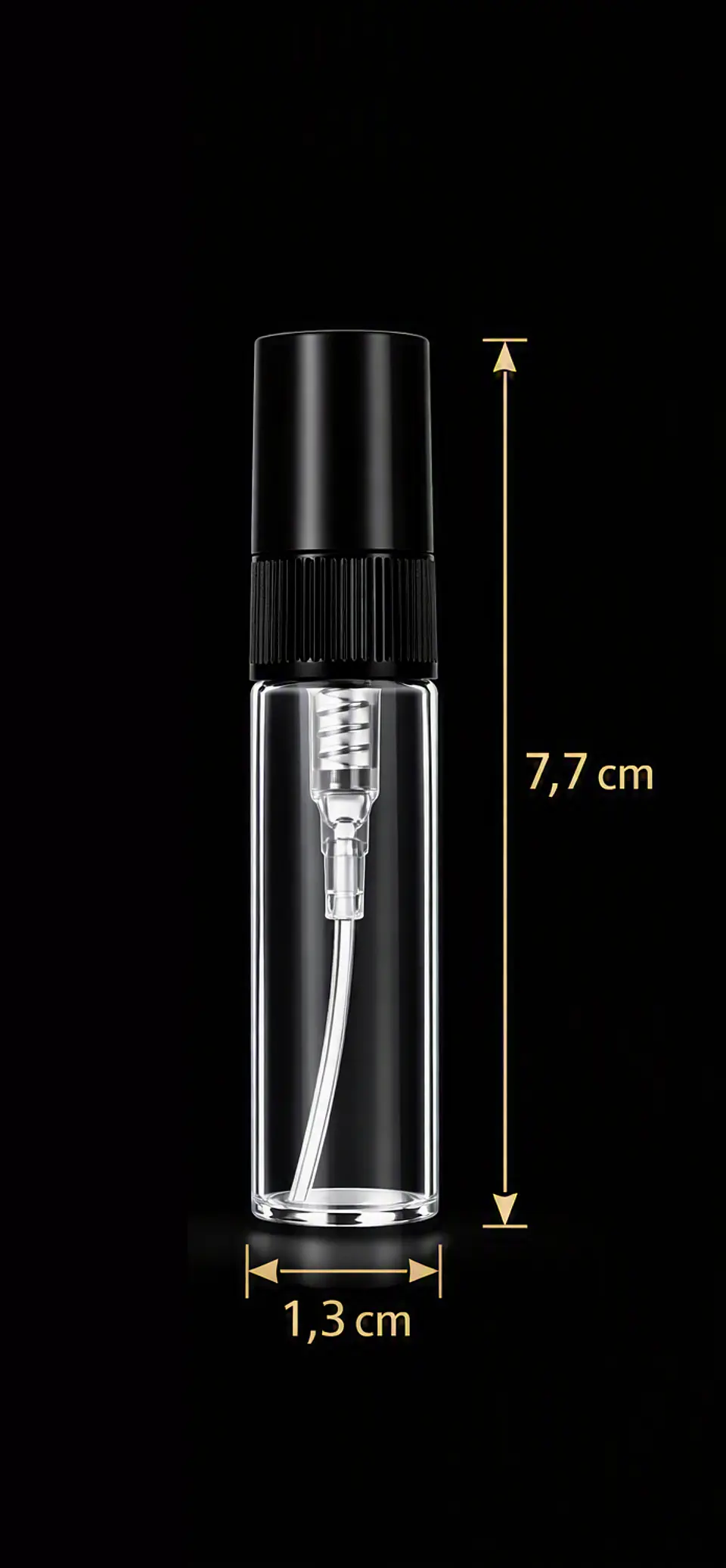 MINI FRASCO CON ATOMIZADOR 5ML VIDRIO / PACK 5UN 3