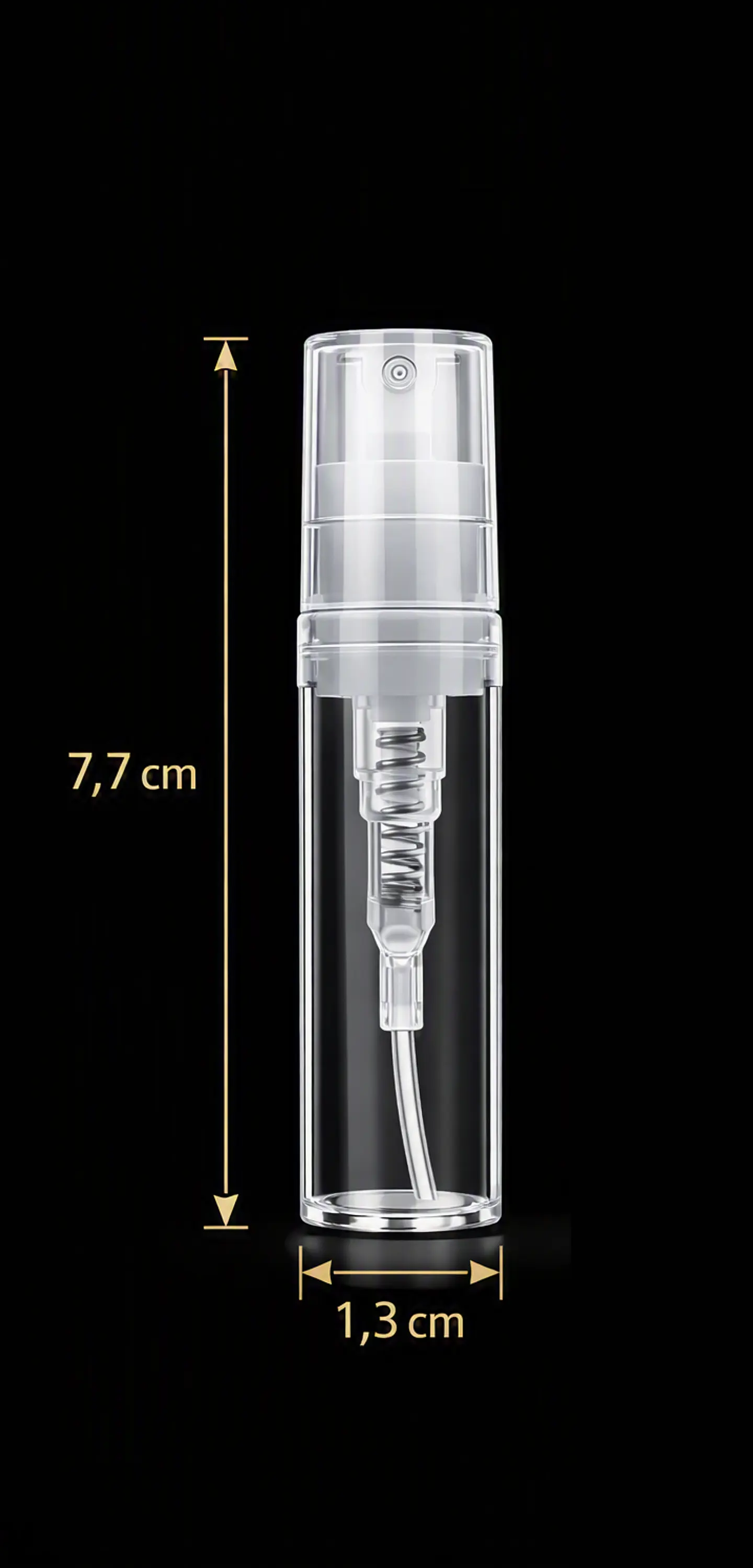 MINI FRASCO CON ATOMIZADOR 5ML VIDRIO / PACK 5UN 4
