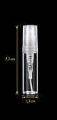 MINI FRASCO CON ATOMIZADOR 5ML VIDRIO / PACK 5UN - Miniatura 4