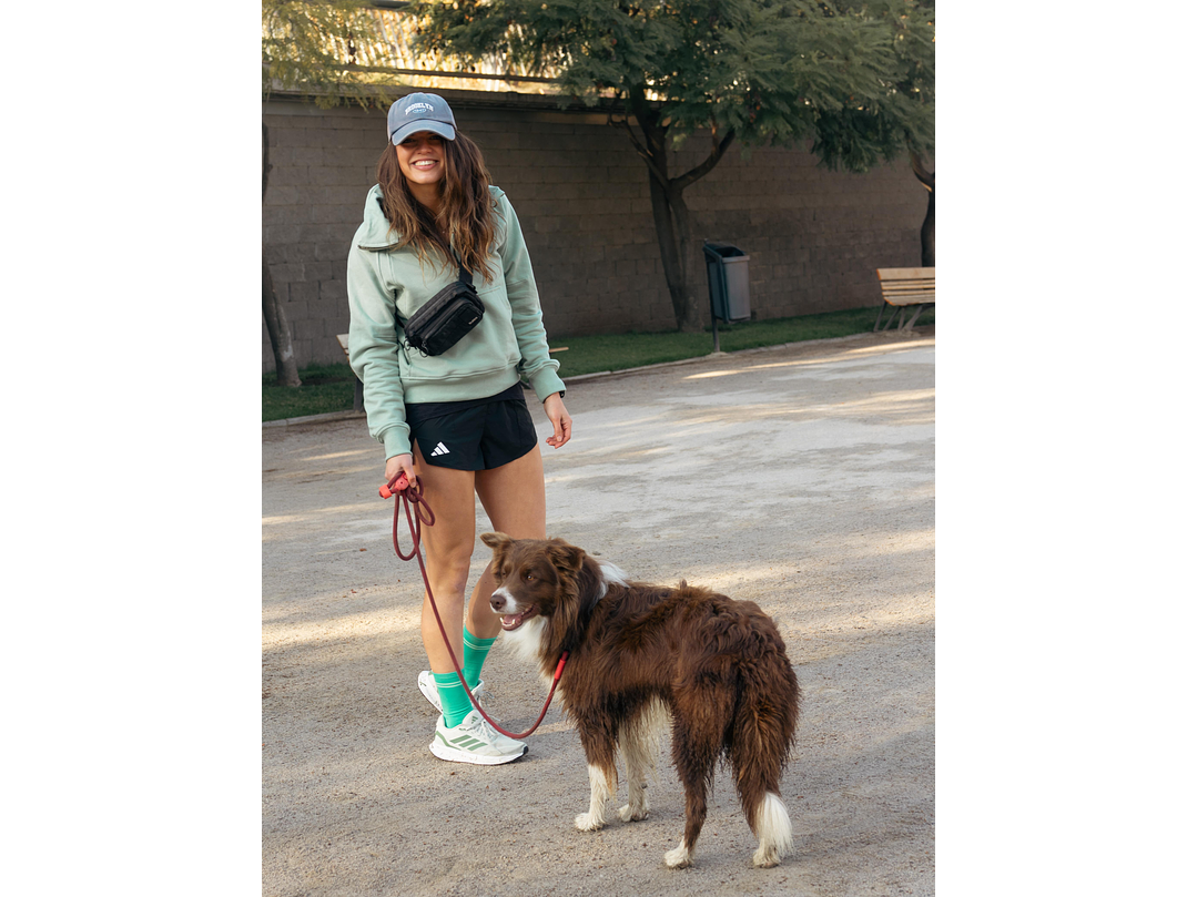 Polerón franela medio cierre mujer verde nilo 3