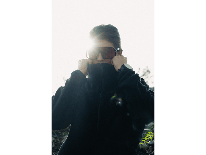 Polar medio cierre mujer negro 1