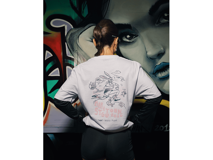 Maratown Santiago 2026 T- Shirt rosada  1