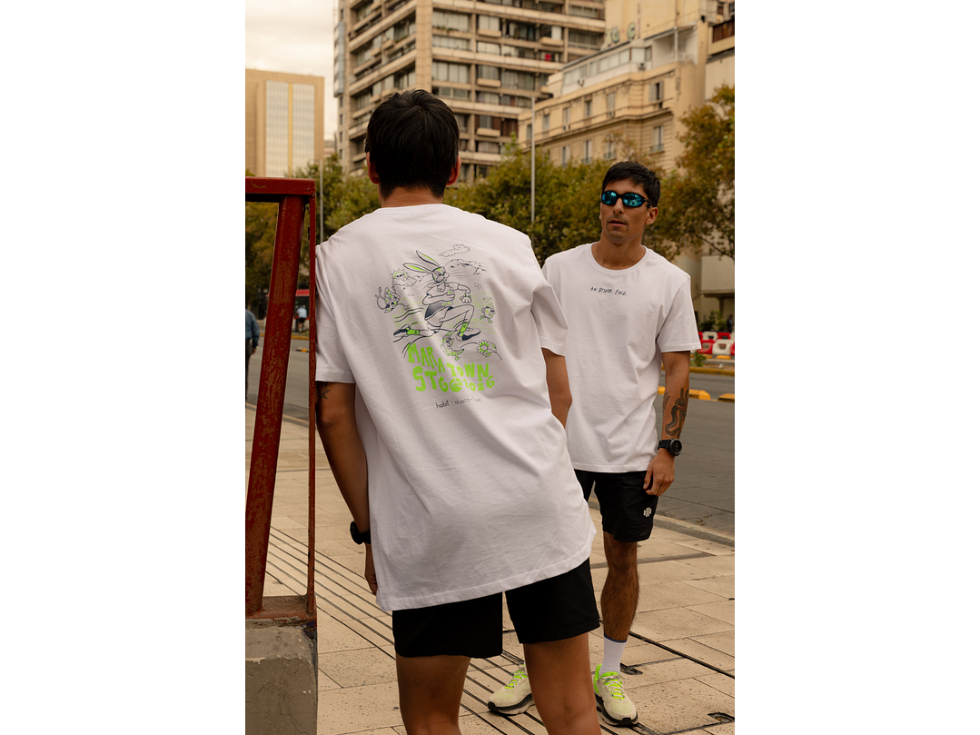 Maratown Santiago 2026 T- Shirt azul  3