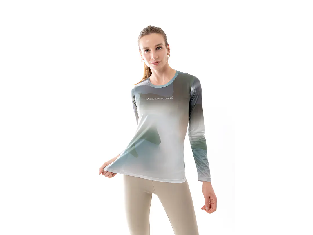 PRE ORDER - Polera running is the new habit verde 4