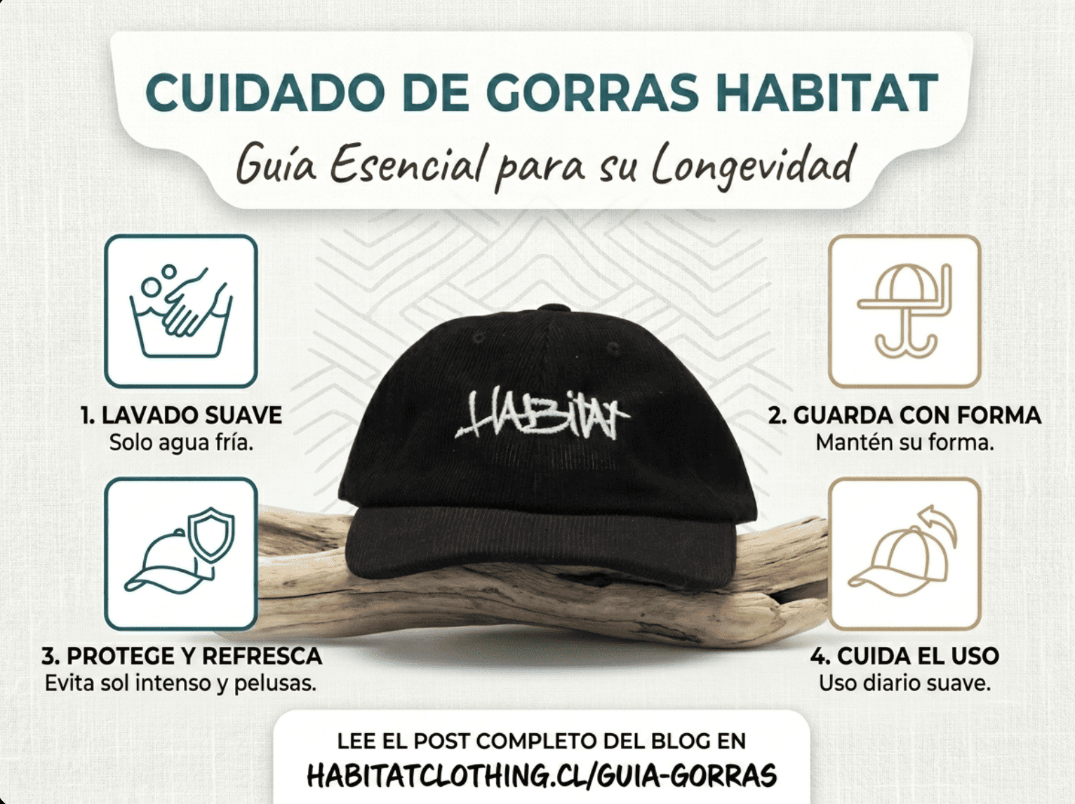 Cómo lavar y cuidar tu jockey de cotele para que dure años