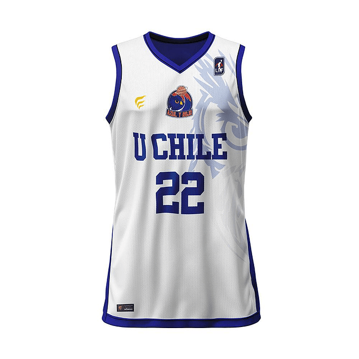 CAMISETA BÁSQUETBOL AZUL Y ROJO (Personalizada) 3