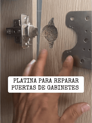 Platina reparadora de puerta x 4 unidades