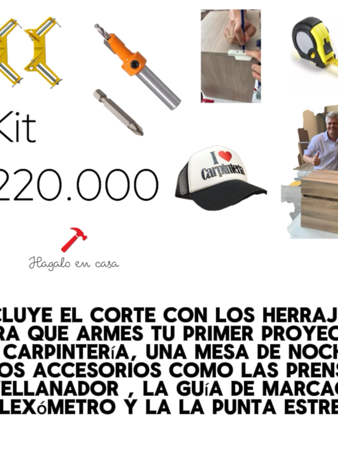 Kit para tu primera práctica de armado de un mueble 1