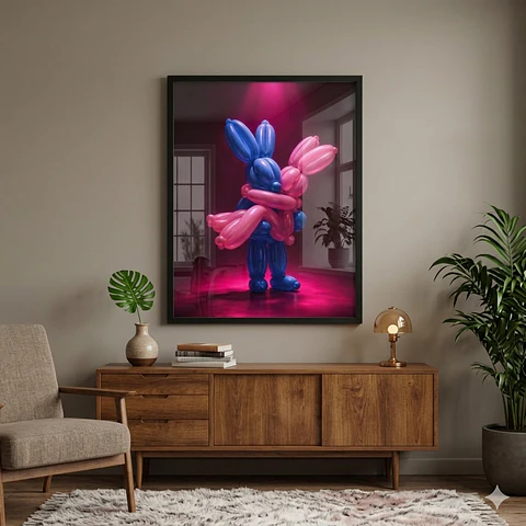 rabbits in love