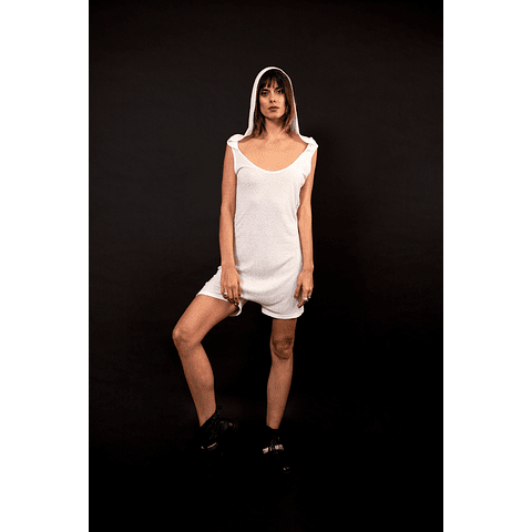 HAKA SHORTS JUMPSUIT white