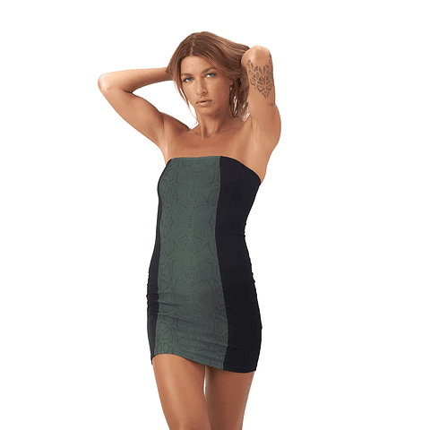 AISHA DRESS green