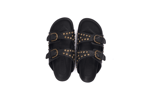 LAYAN SANDALS black | brass