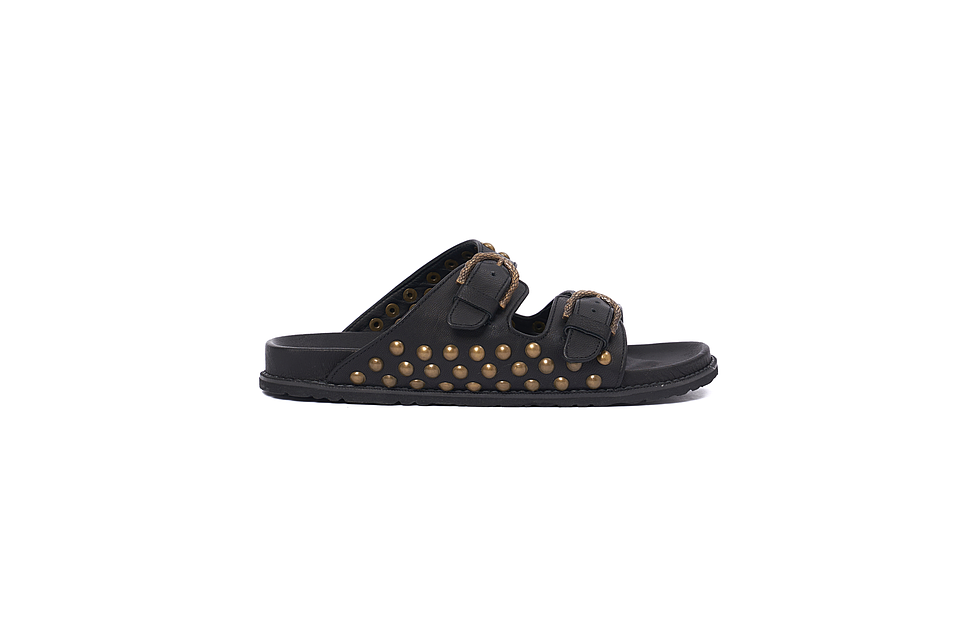 LAYAN SANDALS black | brass 5