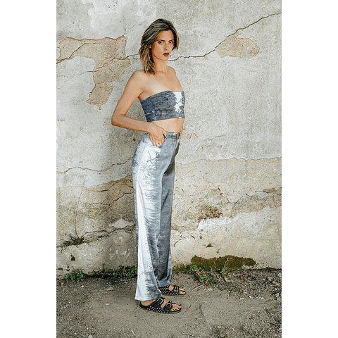 CHLOE PANTS white/grey