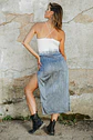 AURORA LONG DRESS white/grey - thumbnail 6