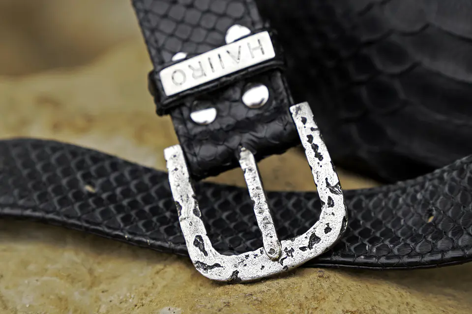 ASH PYTHON BAG black | silver 6