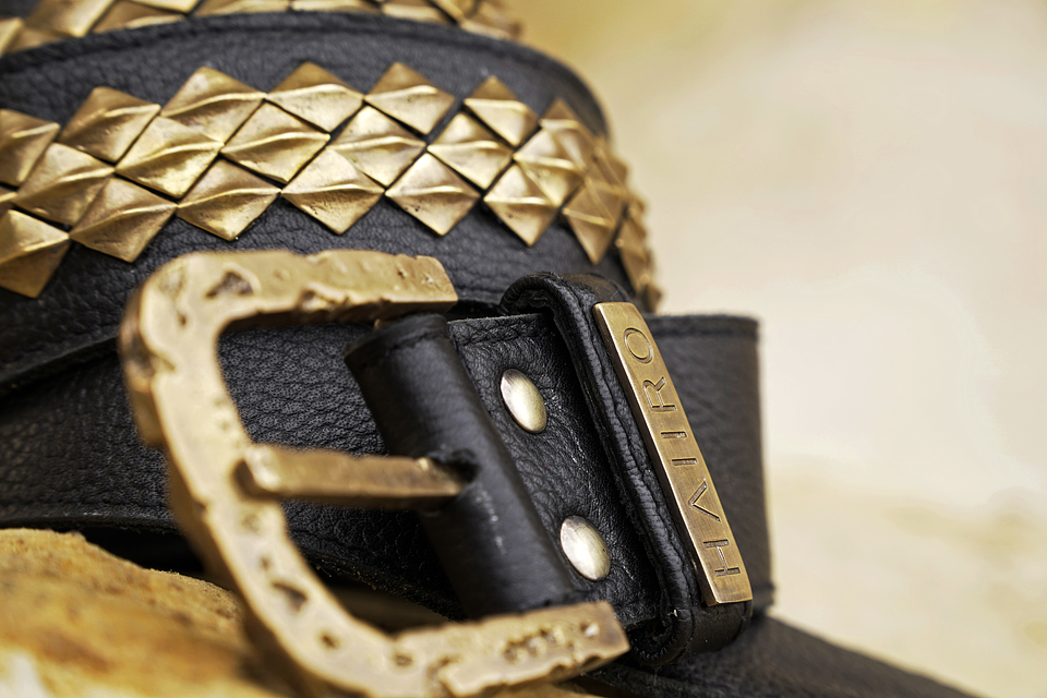 ASMI BELT black | brass 5
