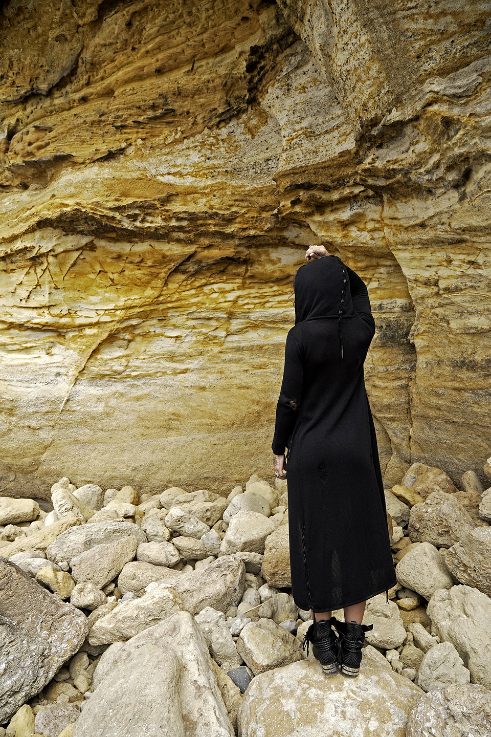 NARYA LONG CARDIGAN black 6