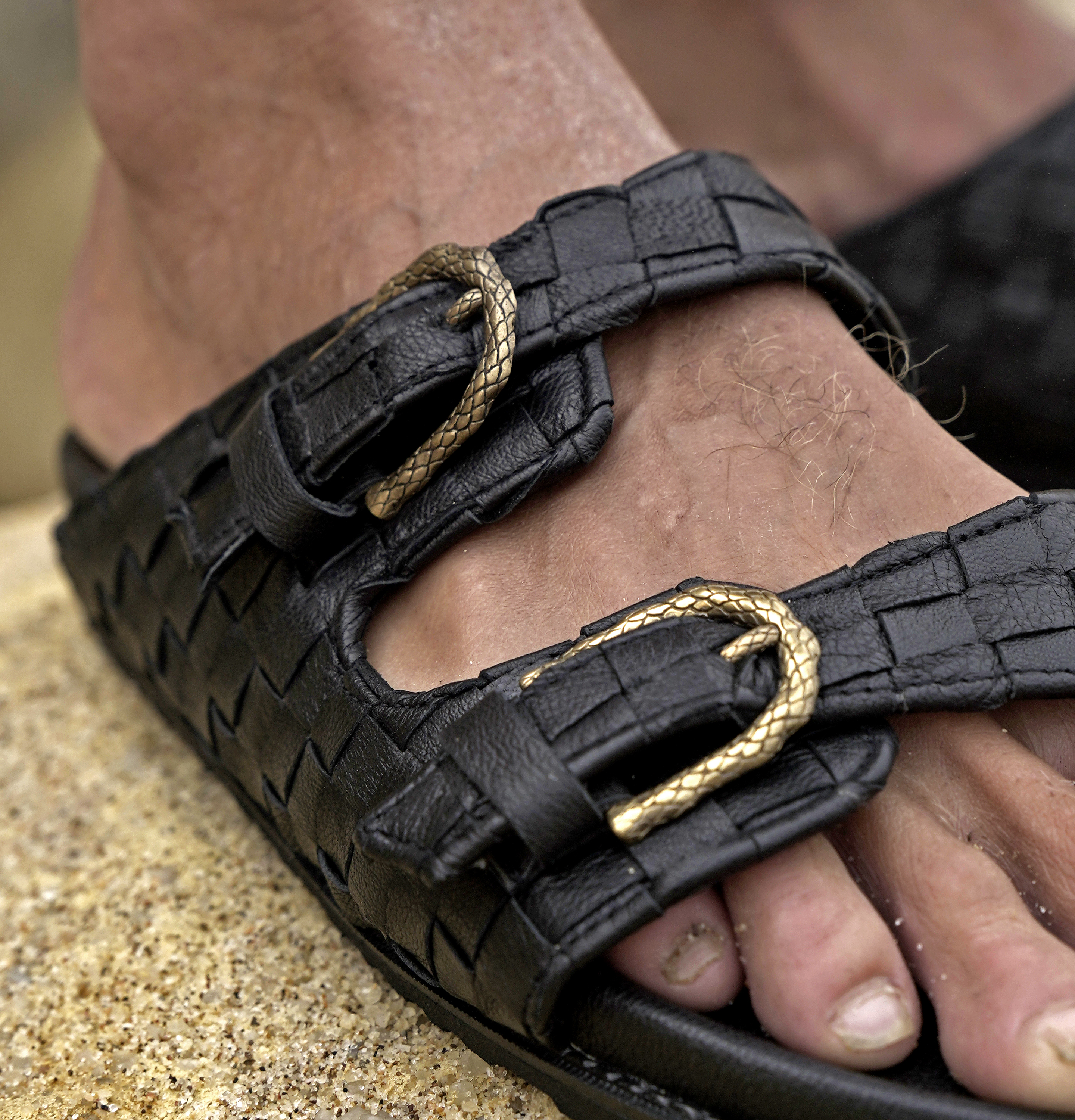 AMAL SANDALS black | brass 2