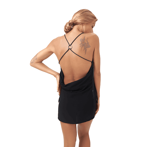 MALIKA SHORT DRESS grey