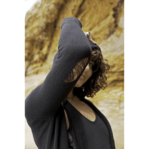 NARYA SHORT CARDIGAN grey