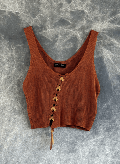 EZRA TOP terracota