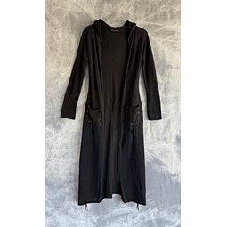 NARYA LONG CARDIGAN black