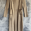 NARYA LONG CARDIGAN bone