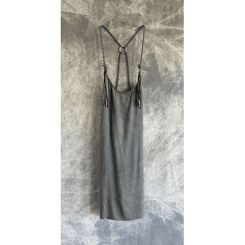 MALIKA SHORT DRESS grey