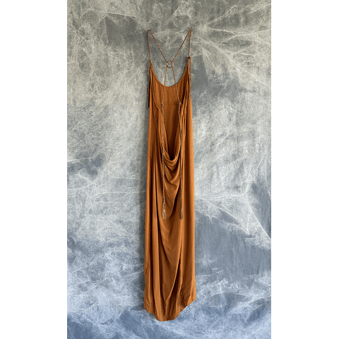 MALIKA LONG DRESS terracota