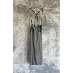MALIKA SHORT DRESS grey