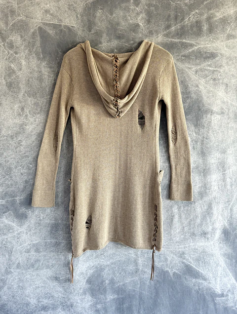 NARYA SHORT CARDIGAN tan