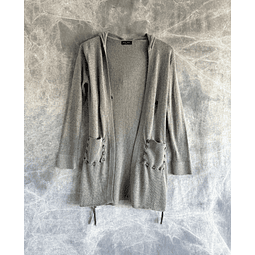 NARYA SHORT CARDIGAN grey