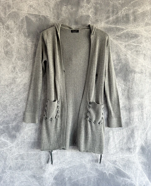 NARYA SHORT CARDIGAN grey