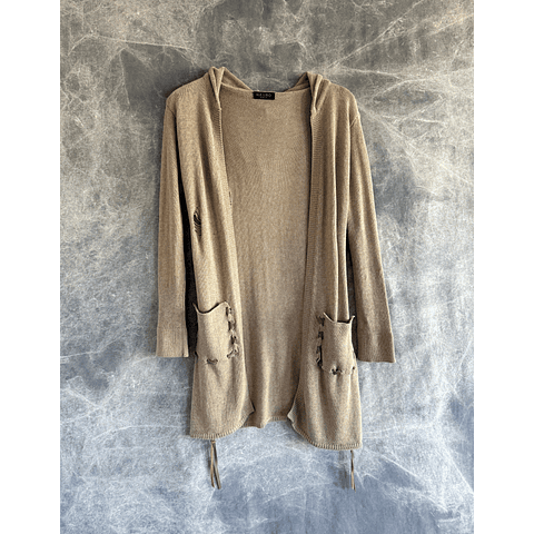 NARYA SHORT CARDIGAN tan